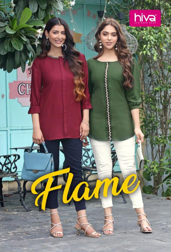 Hiva Flame Important Designer Western Top Collection